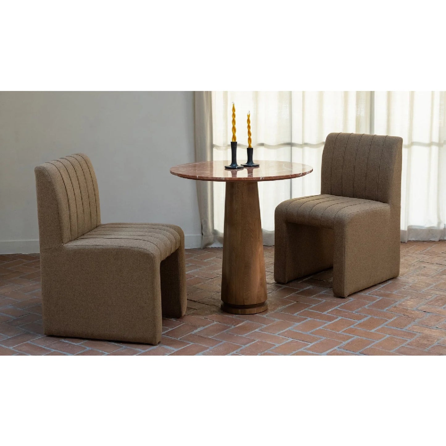 Luxury Round Marble Coffee Table Modern Italian Style for Villa