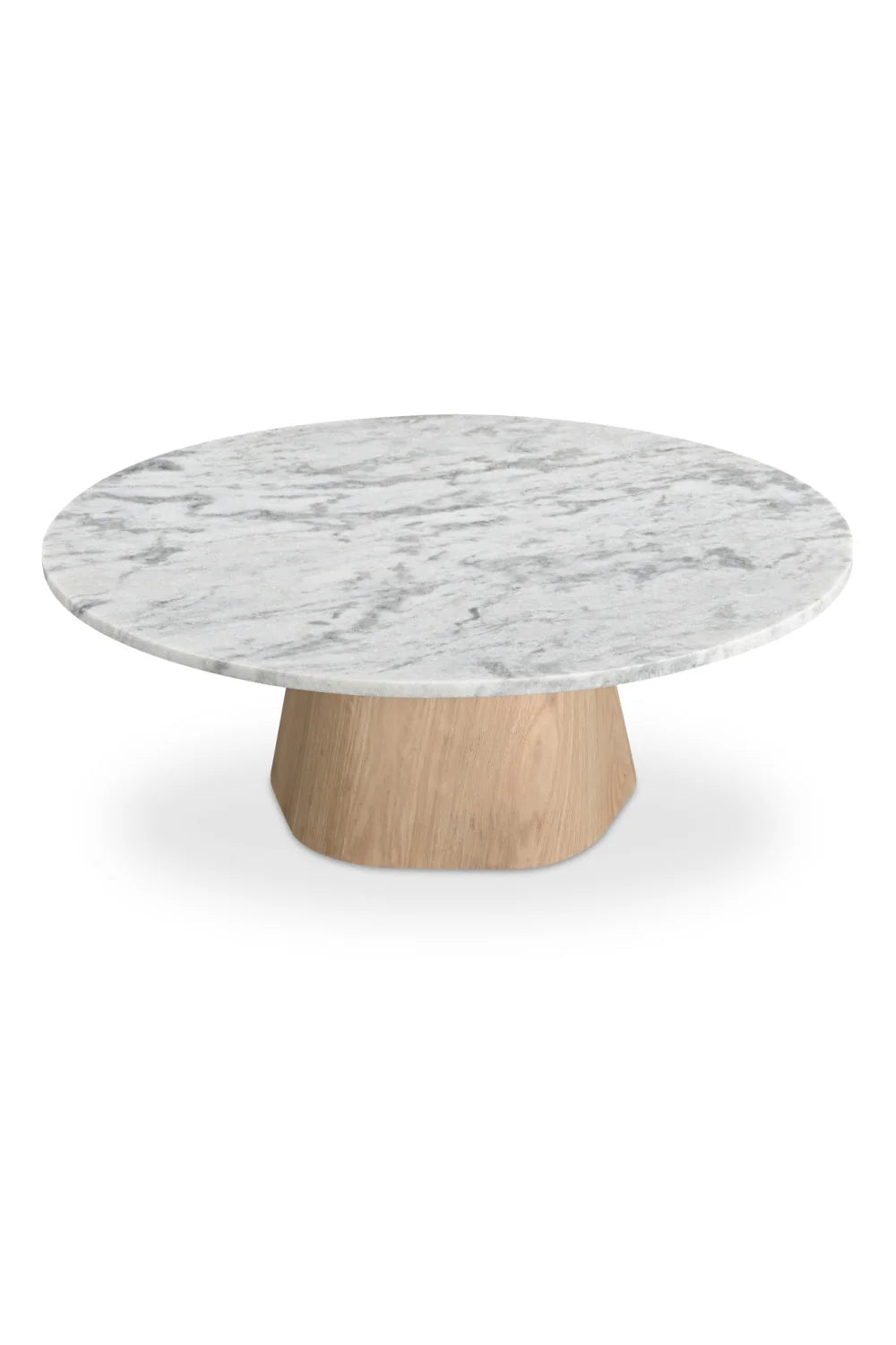 Luxury Round Marble Coffee Table Modern Italian Style for Villa