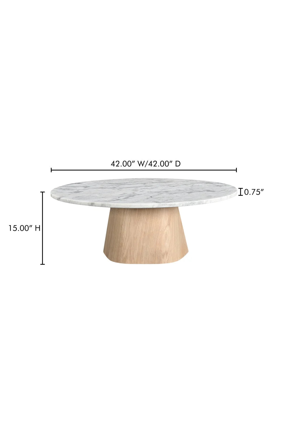 Luxury Round Marble Coffee Table Modern Italian Style for Villa