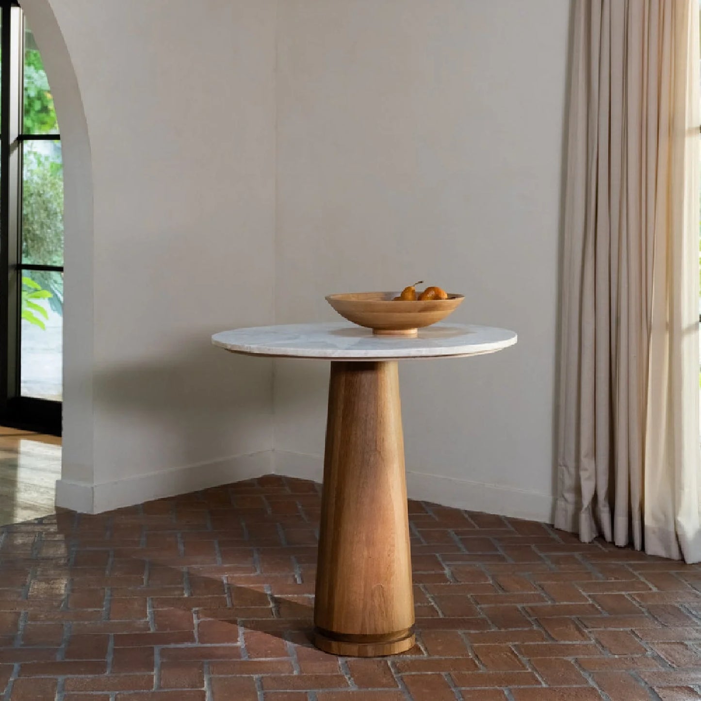 Luxury Round Marble Coffee Table Modern Italian Style for Villa