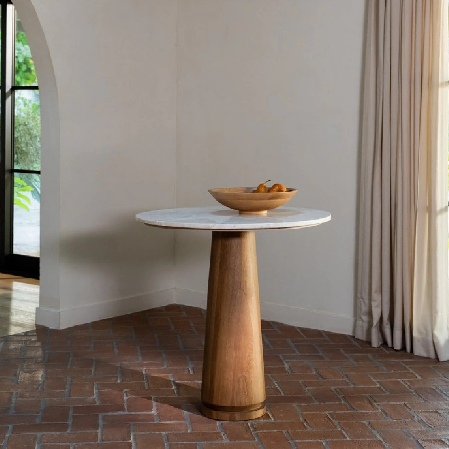 Luxury Round Marble Coffee Table Modern Italian Style for Villa