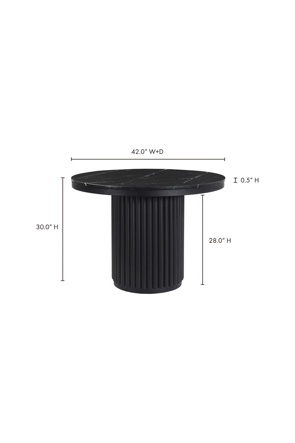 Luxury Round Marble Dining Table Modern Italian Style for Villa