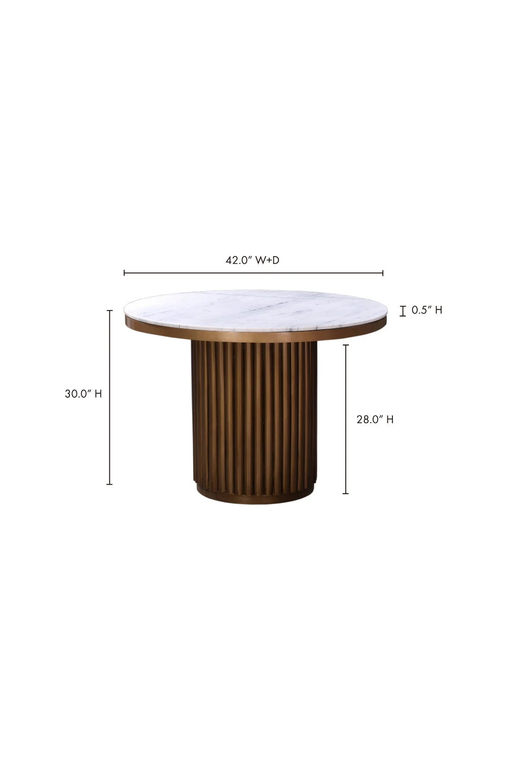 Luxury Round Marble Dining Table Modern Italian Style for Villa
