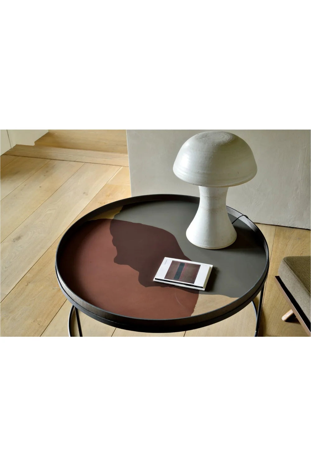 Luxury Round Metal Coffee Table Modern Italian Style for Villa