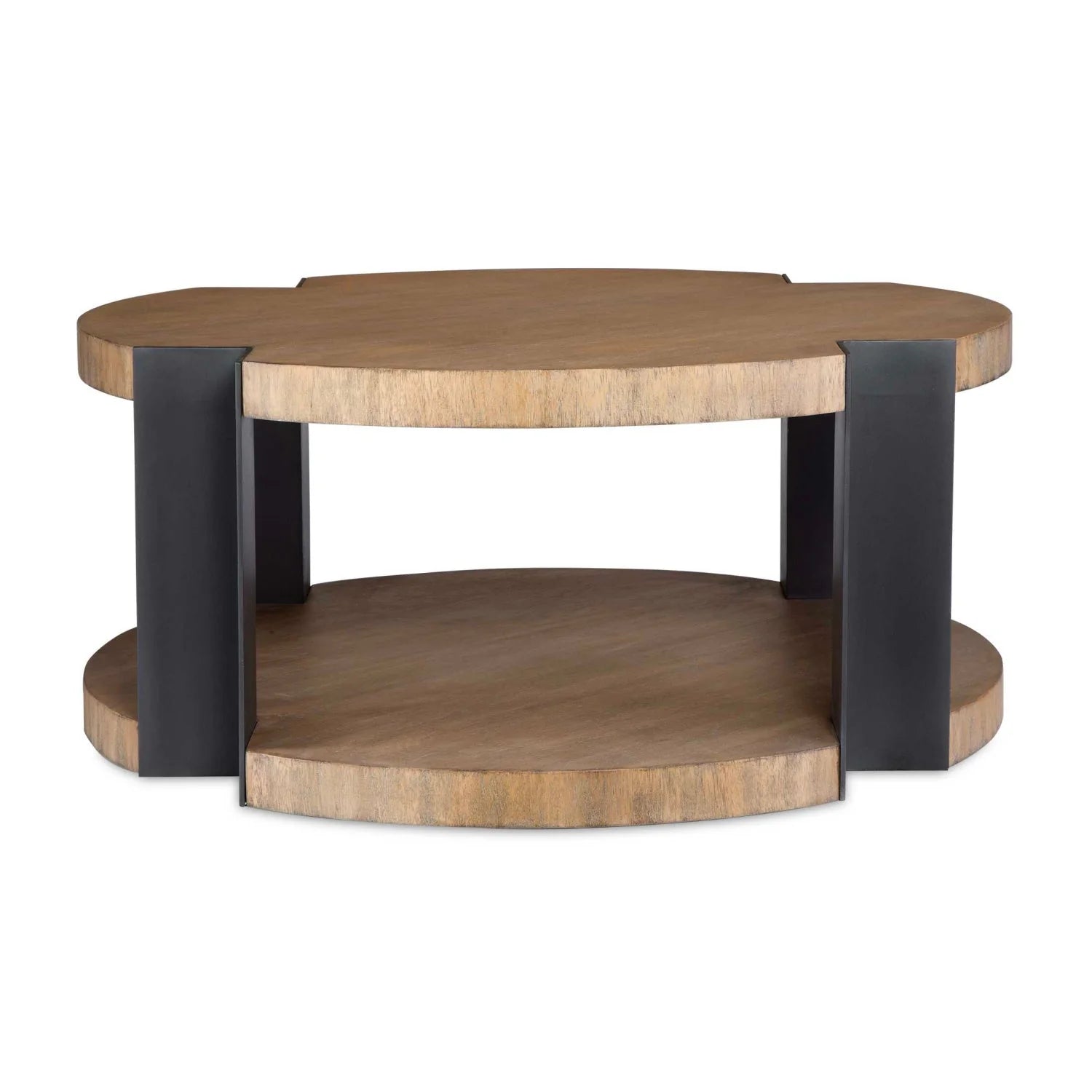 Luxury Round Natural Wood Coffee Table Modern Italian Style for Villa