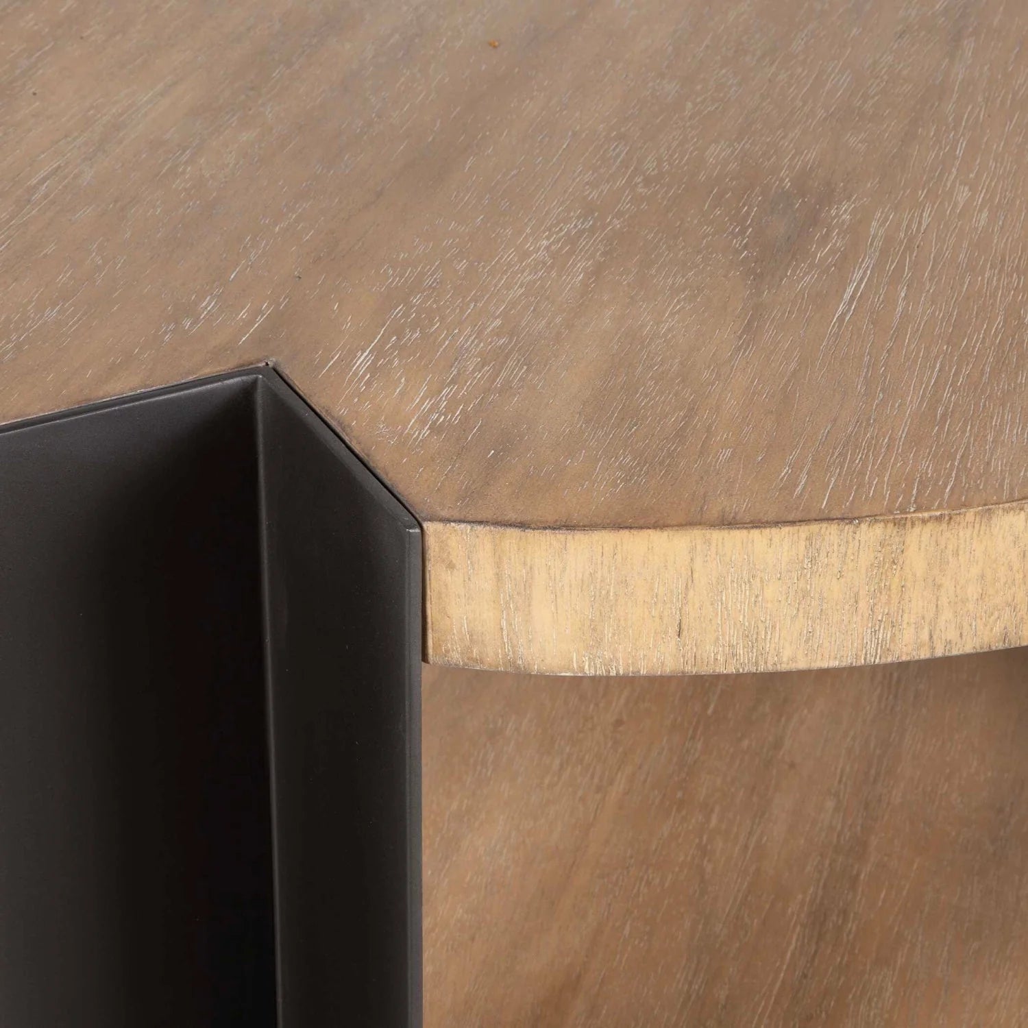 Luxury Round Natural Wood Coffee Table Modern Italian Style for Villa