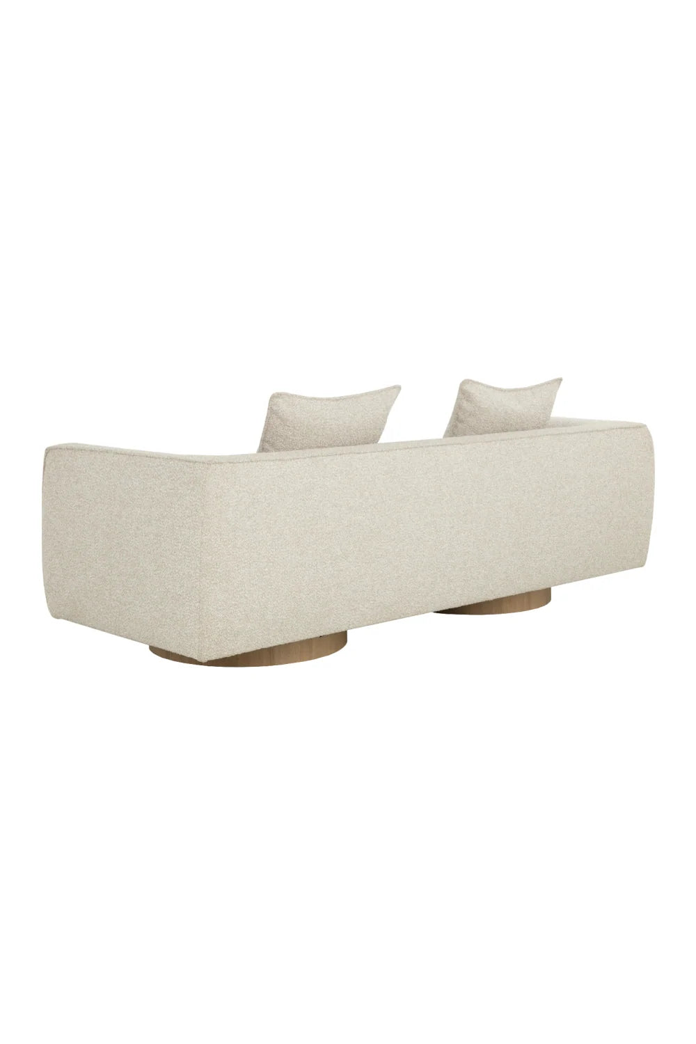 Luxury Round Oak Base Sofa Modern Italian Style for Villa