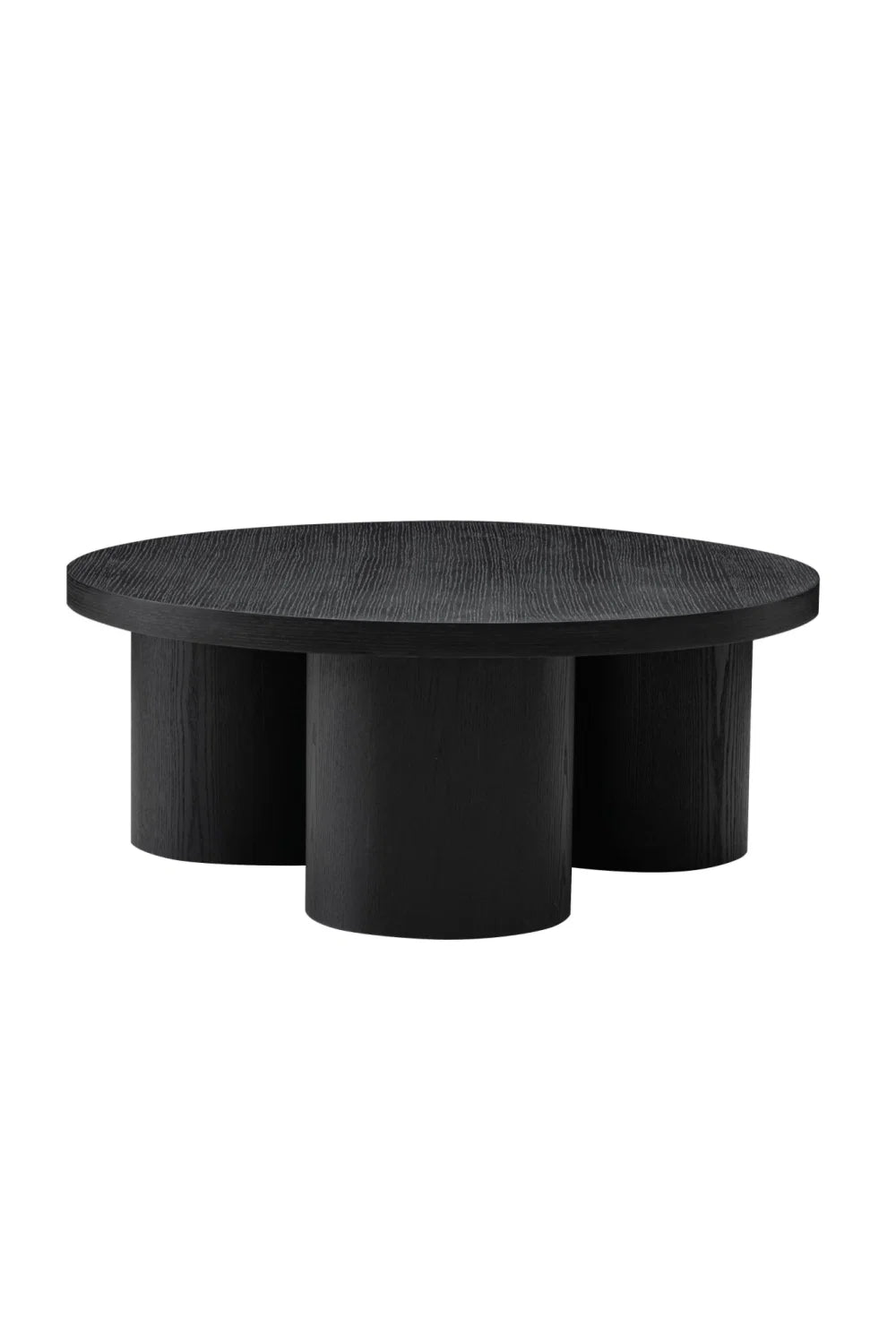 Luxury Round Oak Coffee Table Modern Italian Style for Villa