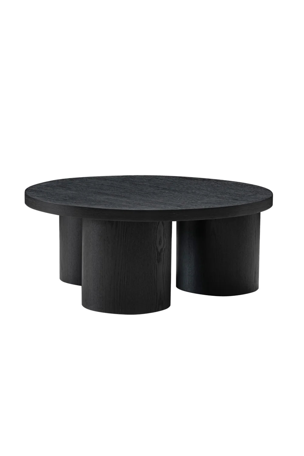 Luxury Round Oak Coffee Table Modern Italian Style for Villa