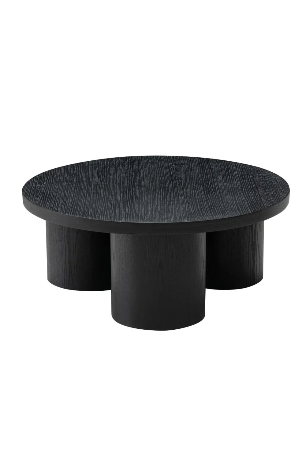 Luxury Round Oak Coffee Table Modern Italian Style for Villa