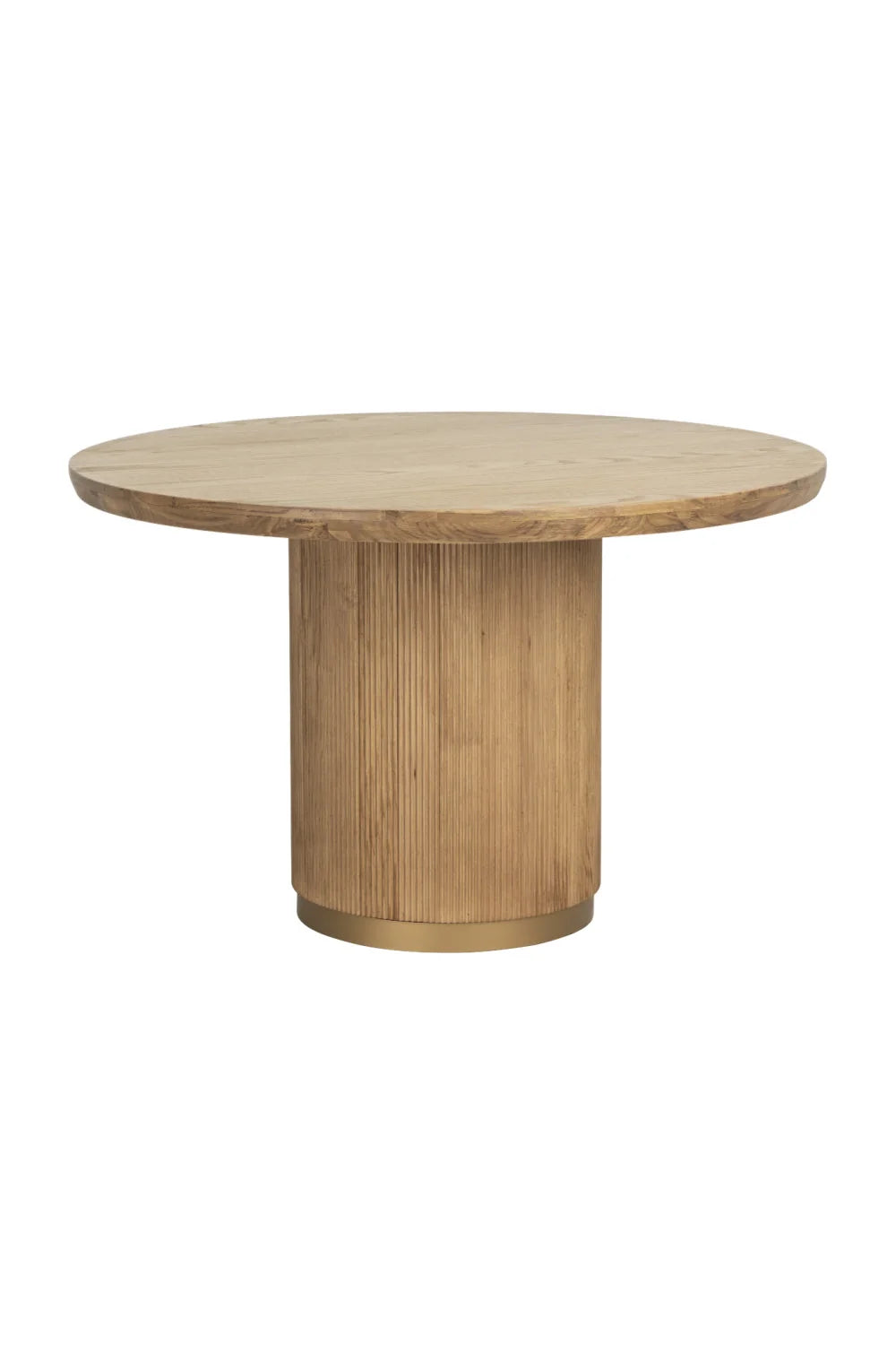 Luxury Round Oak Dining Table Modern Italian Style for Villa