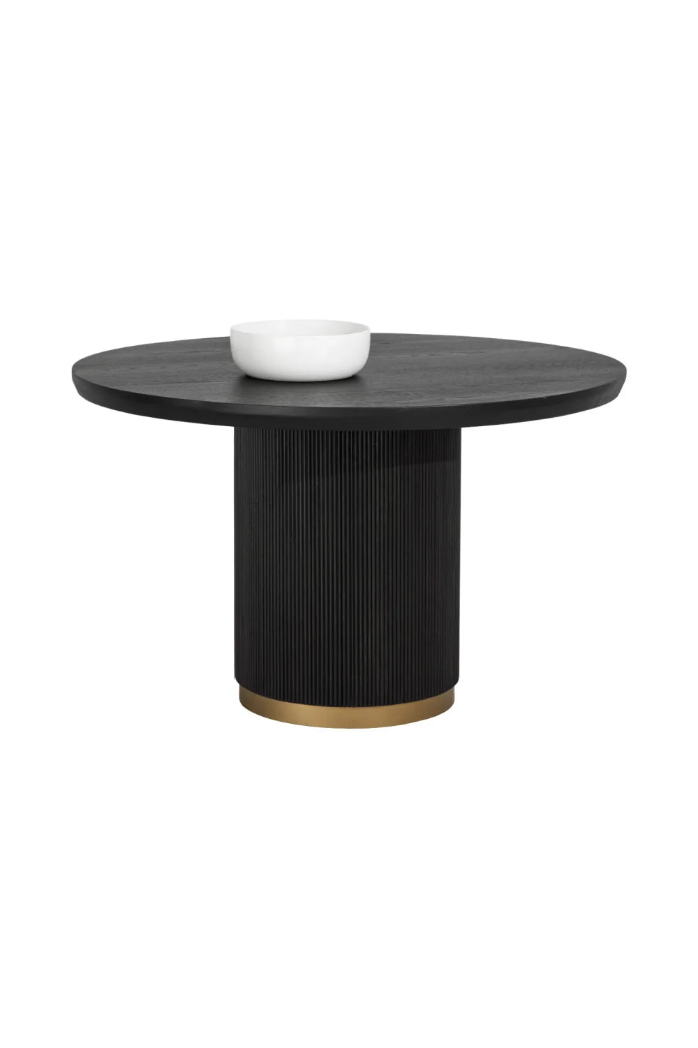 Luxury Round Oak Dining Table Modern Italian Style for Villa