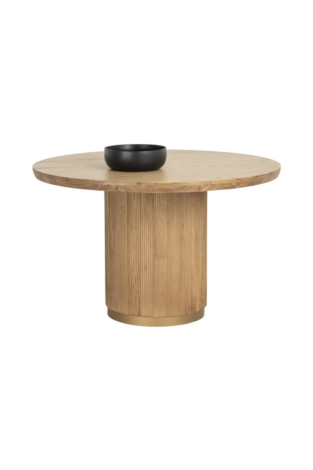 Luxury Round Oak Dining Table Modern Italian Style for Villa