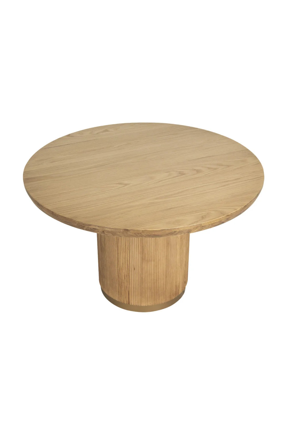 Luxury Round Oak Dining Table Modern Italian Style for Villa