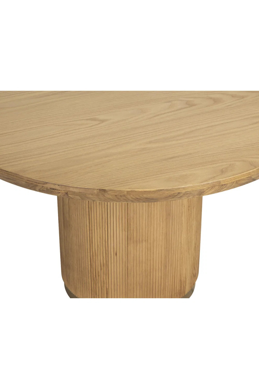 Luxury Round Oak Dining Table Modern Italian Style for Villa