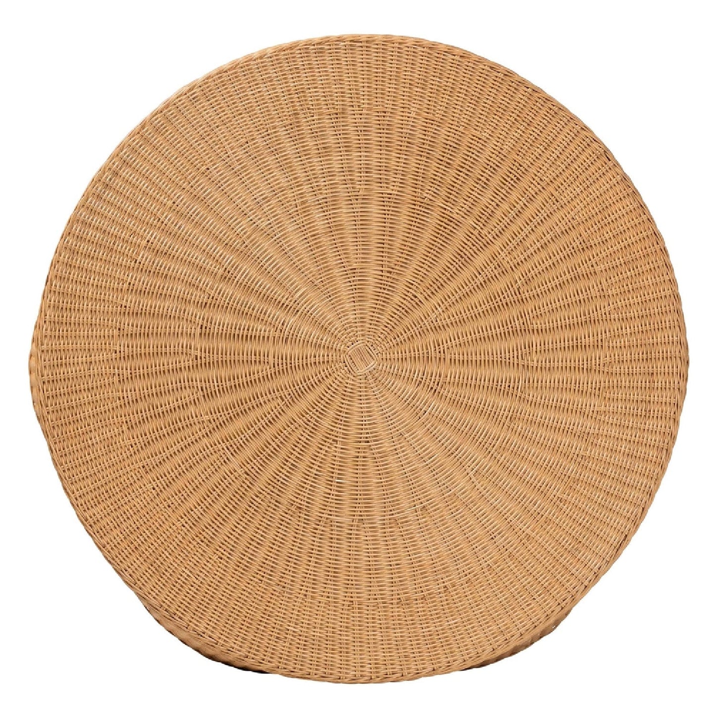 Luxury Round Rattan Coffee Table Modern Italian Style for Villa