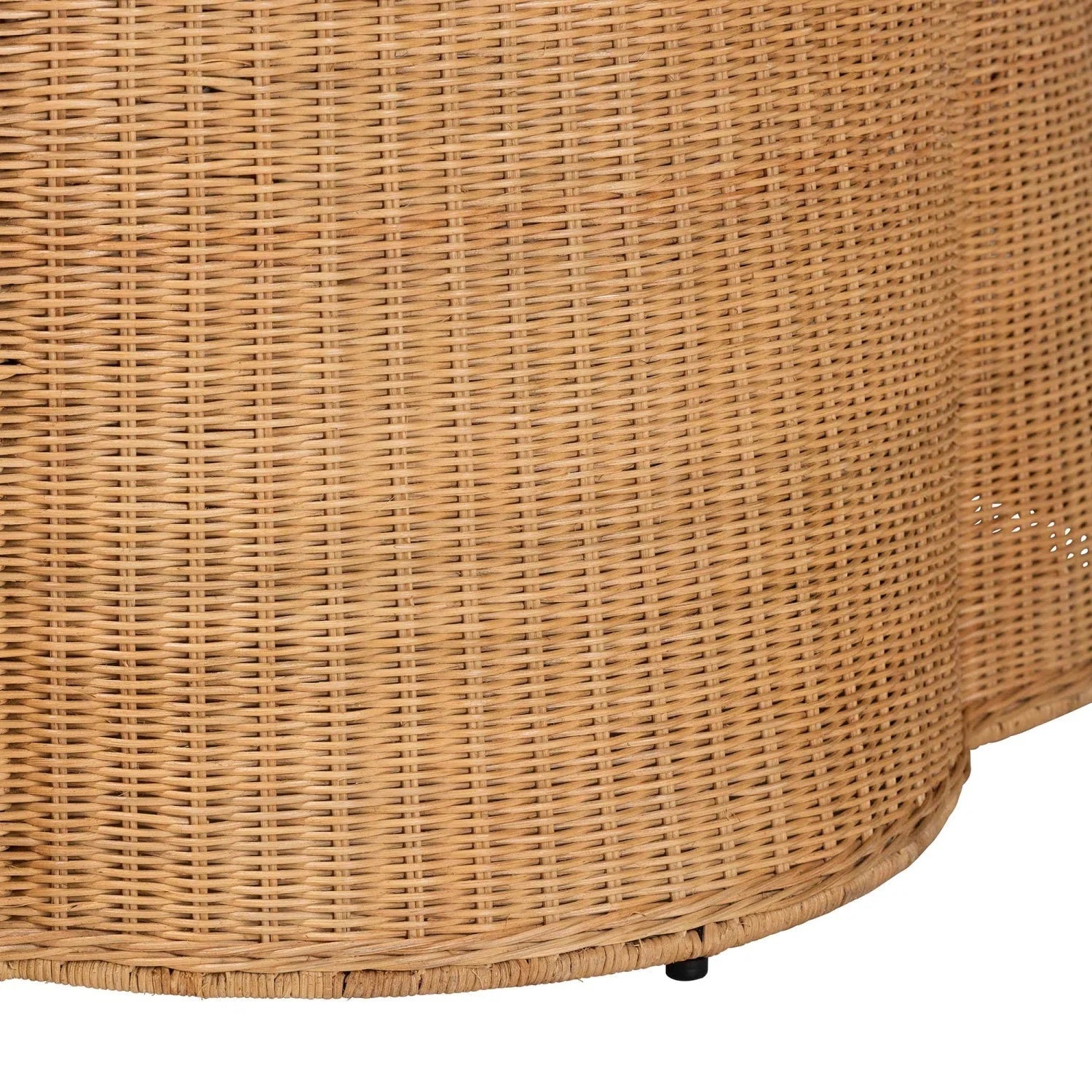 Luxury Round Rattan Coffee Table Modern Italian Style for Villa
