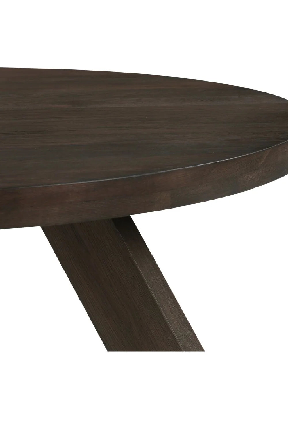 Luxury Round Solid Oak Coffee Table Modern Italian Style for Villa