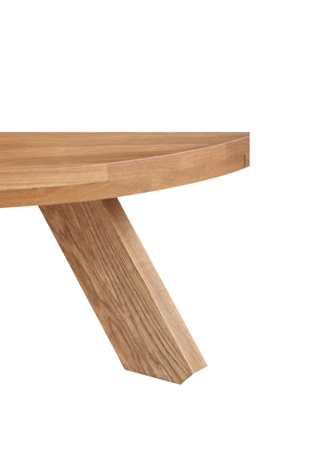 Luxury Round Solid Oak Coffee Table Modern Italian Style for Villa