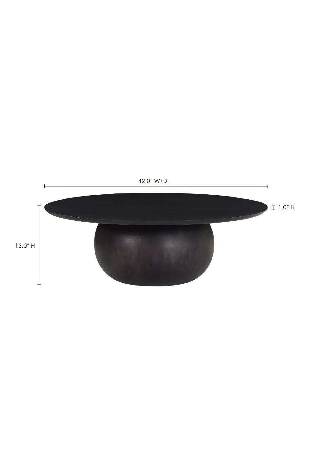 Luxury Round Solid Wood Coffee Table Modern Italian Style for Villa