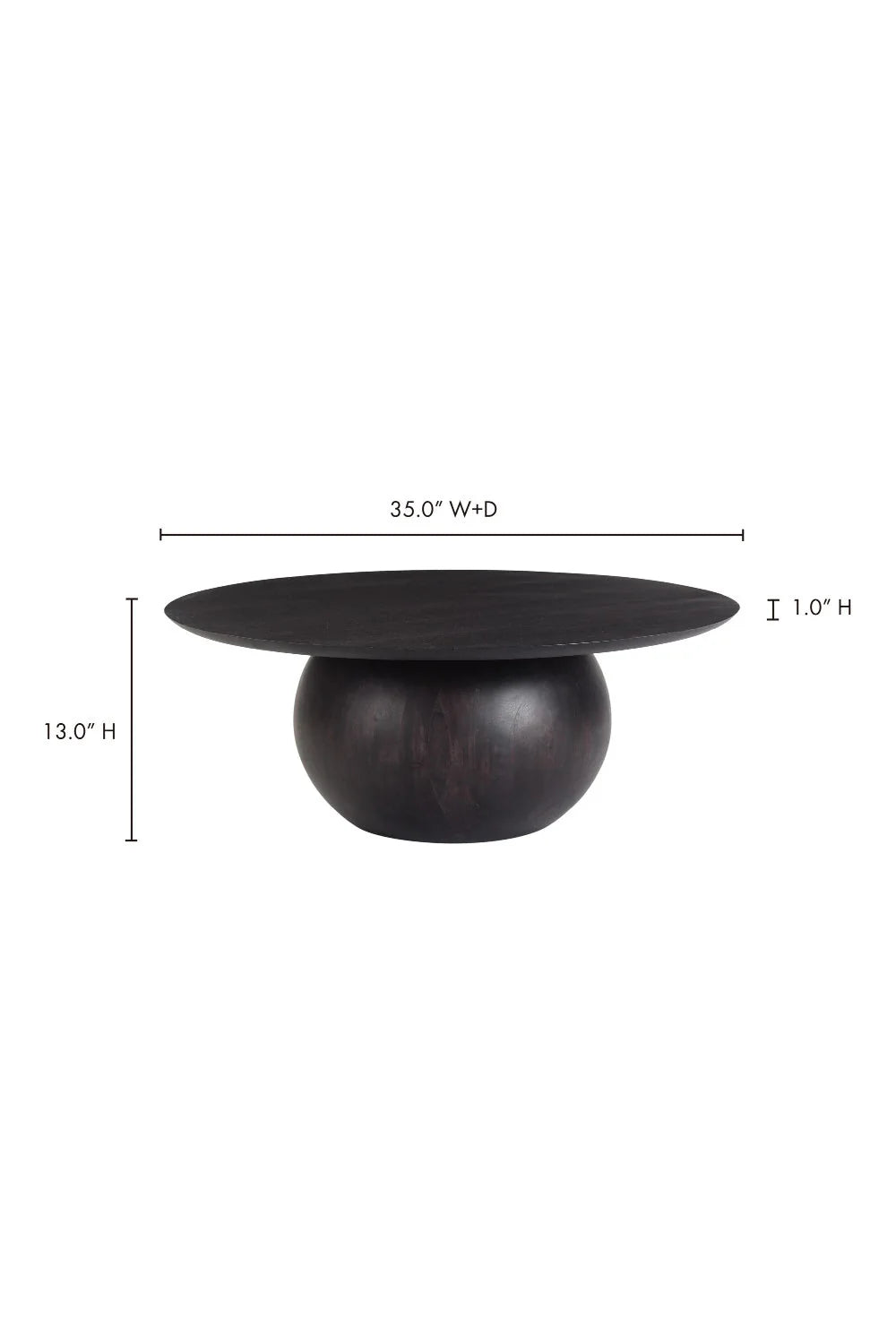 Luxury Round Solid Wood Coffee Table Modern Italian Style for Villa