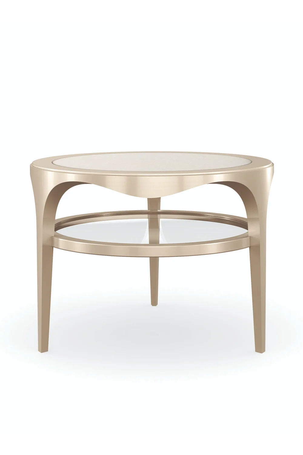Luxury Round Stone Accent Table Modern Italian Style for Villa