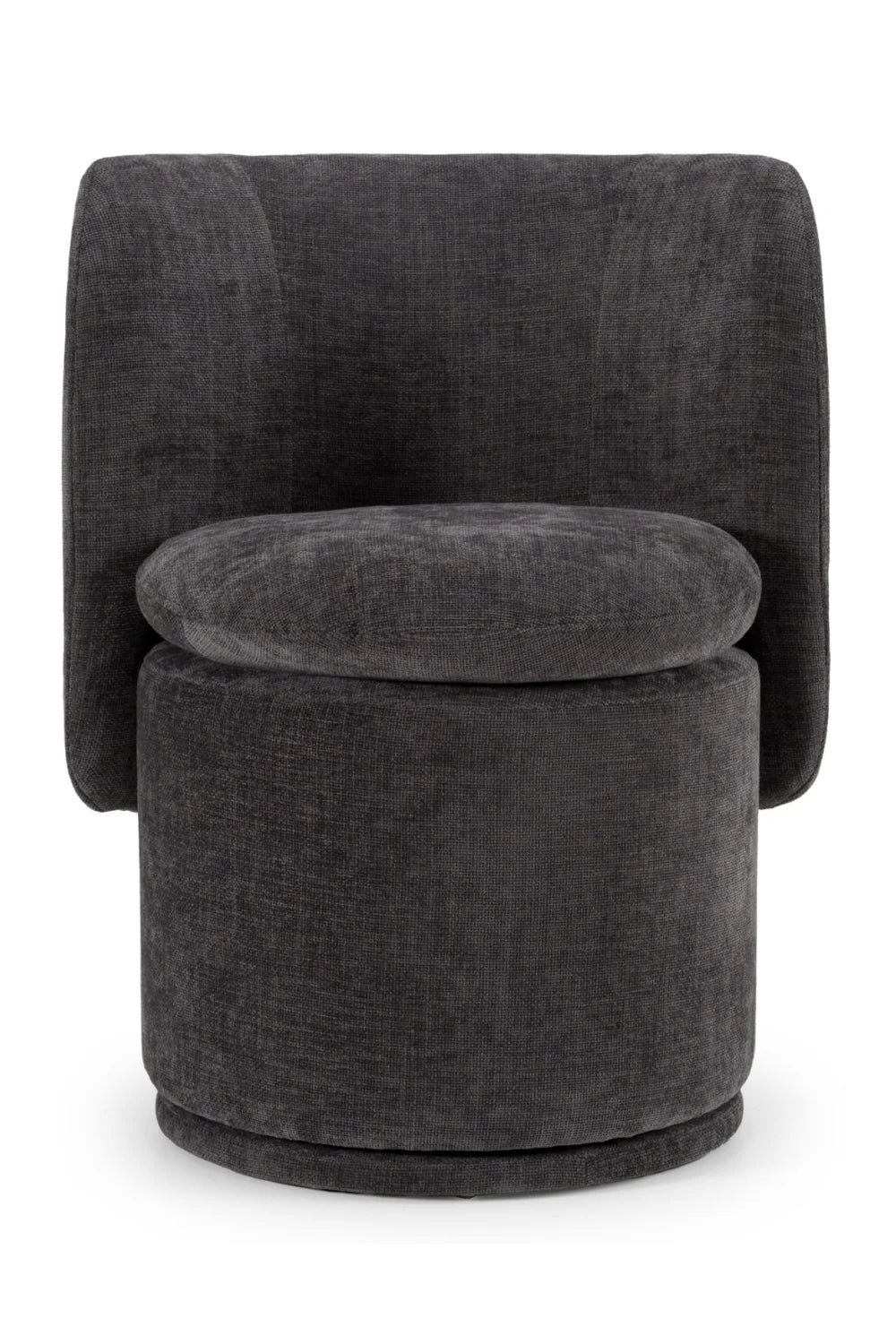 Luxury Round Swivel Fabric Modern Dining Chair European Style for Villa