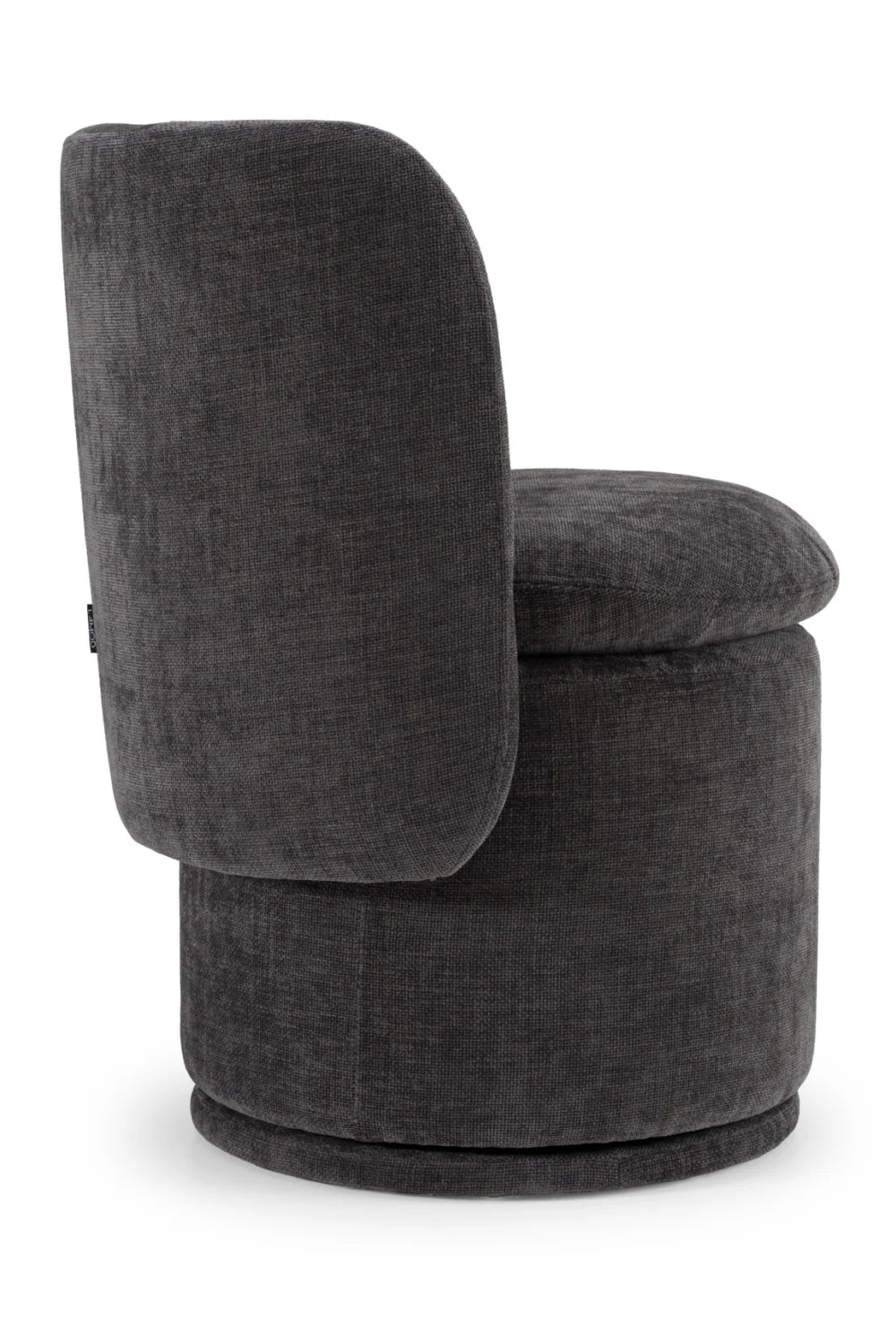 Luxury Round Swivel Fabric Modern Dining Chair European Style for Villa