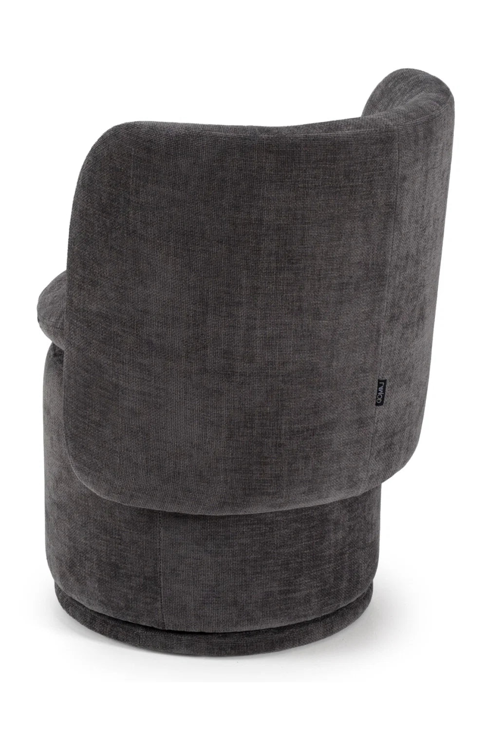 Luxury Round Swivel Fabric Modern Dining Chair European Style for Villa