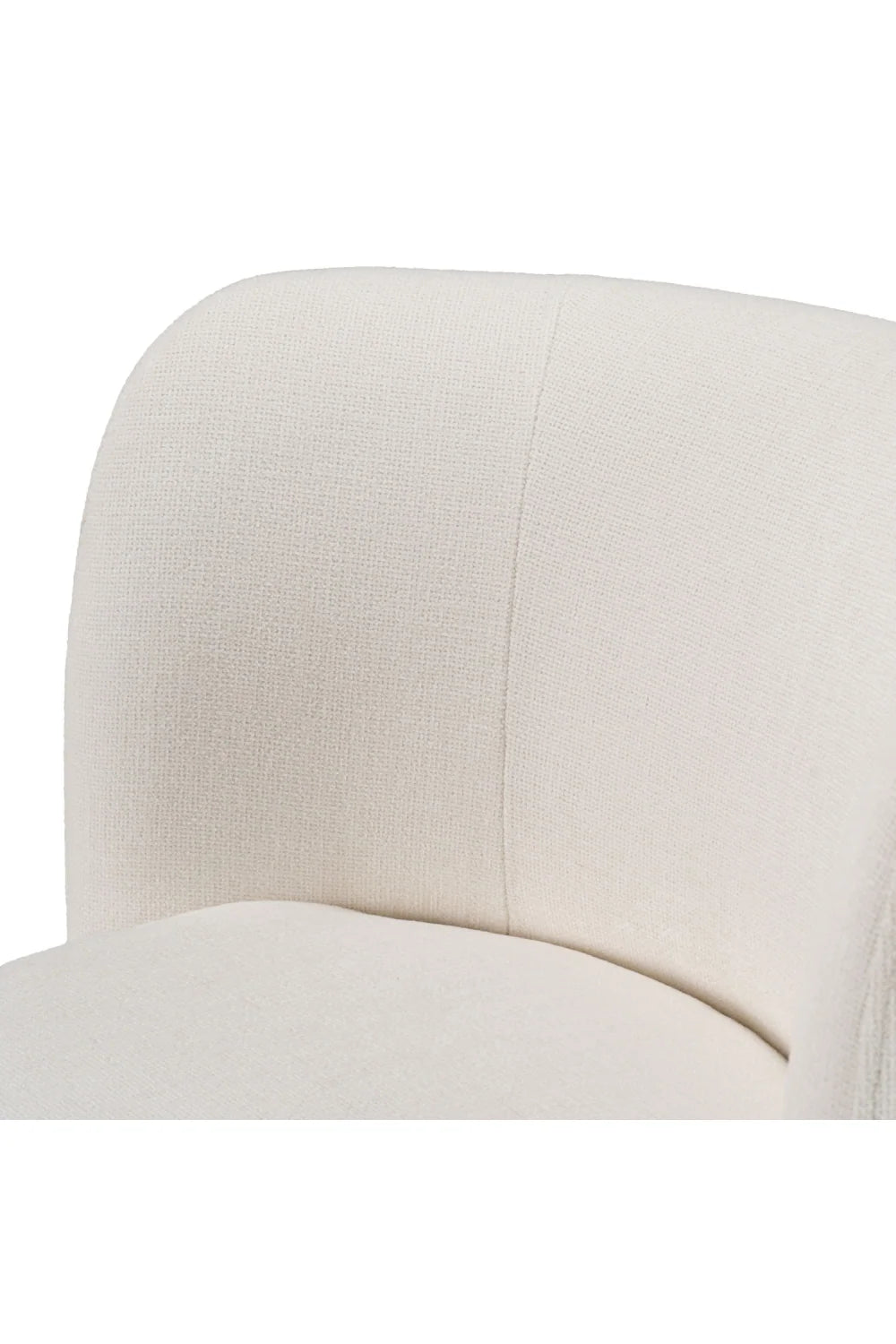 Luxury Round Swivel Fabric Modern Dining Chair European Style for Villa