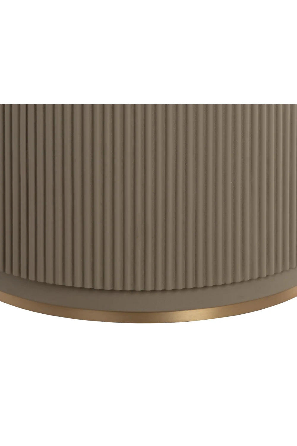 Luxury Round Taupe Leather Marble Dining Table Modern Italian Style for Villa