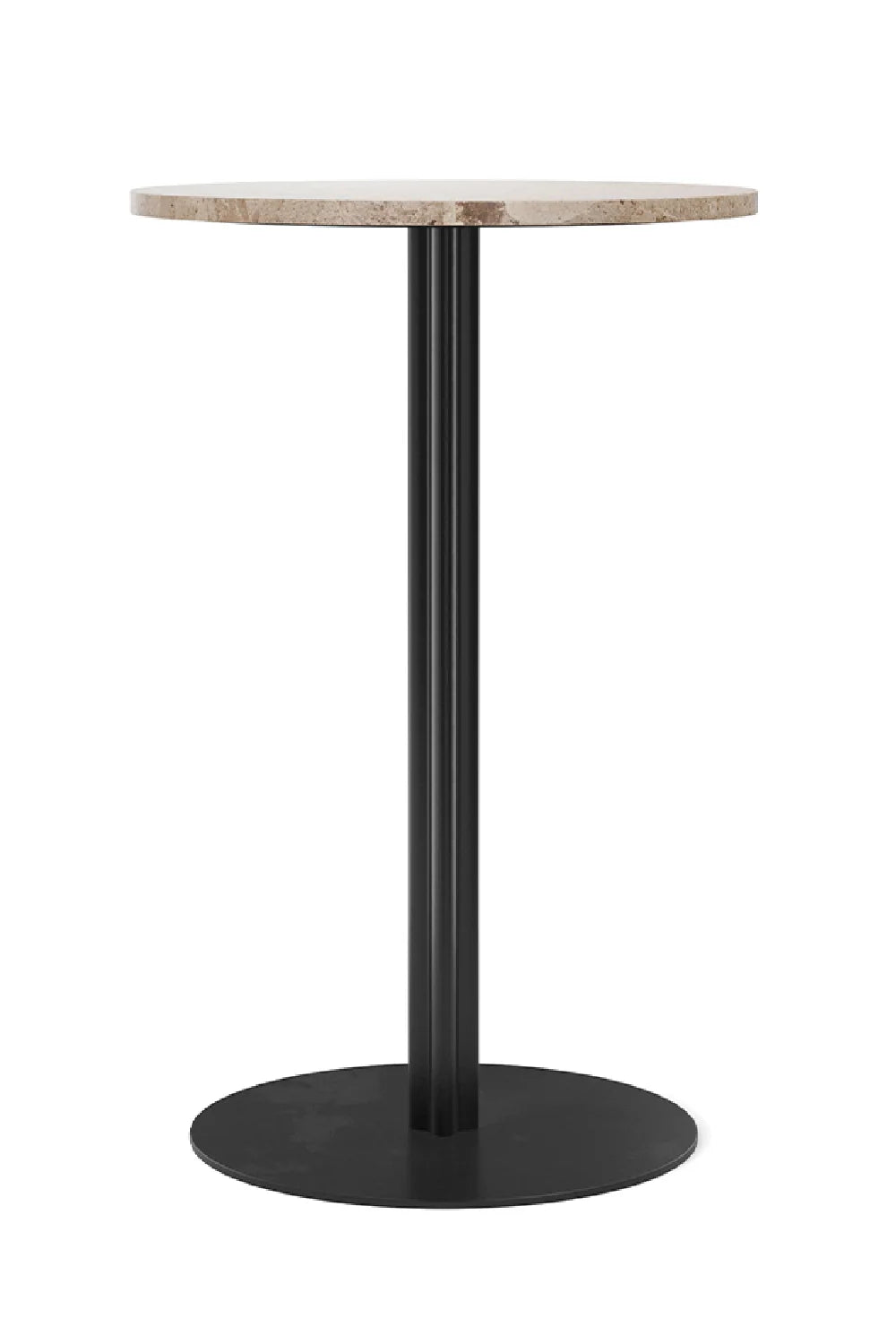 Luxury Round Top Column Counter Table Modern Italian Style for Villa