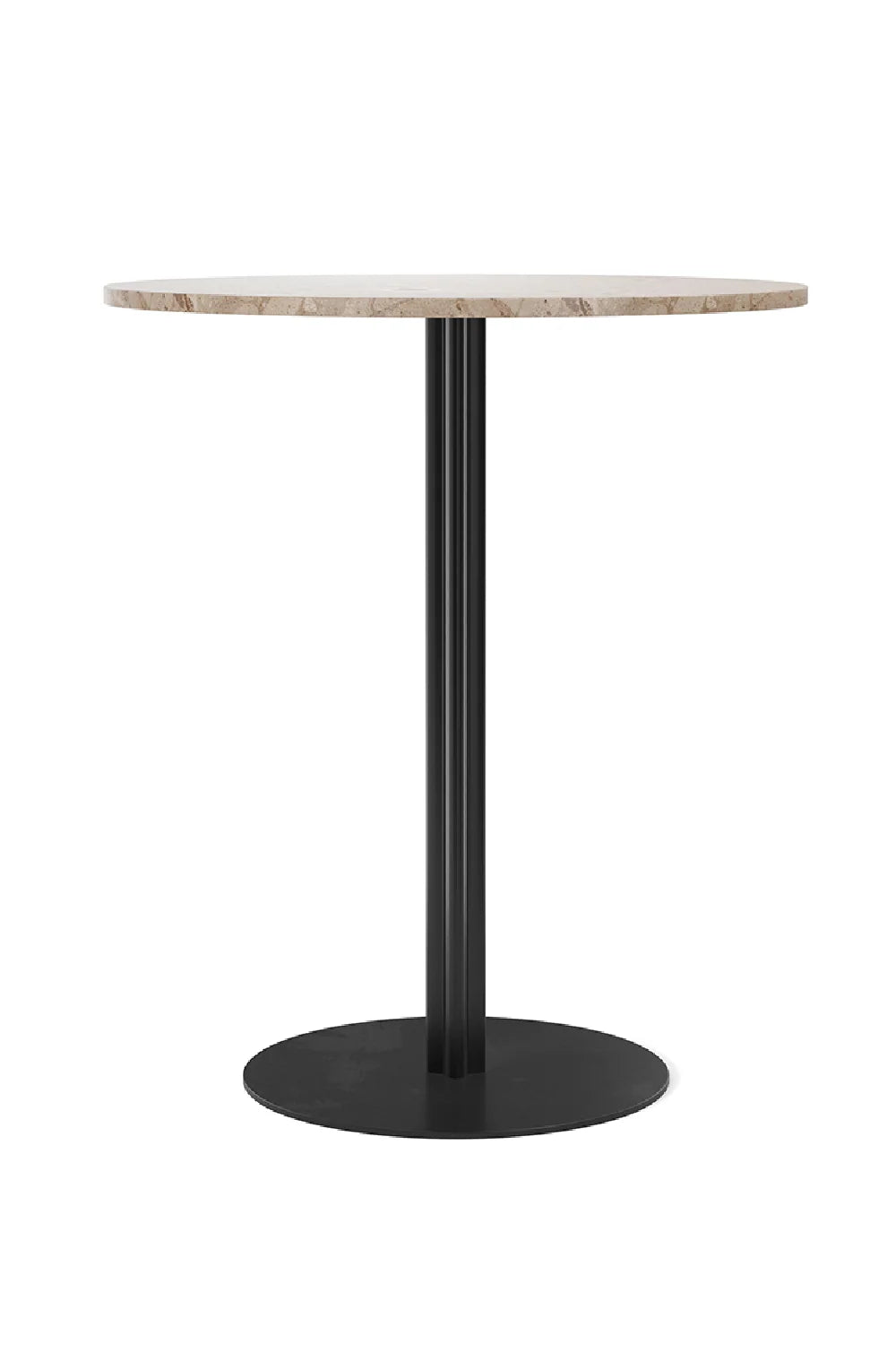 Luxury Round Top Column Counter Table Modern Italian Style for Villa