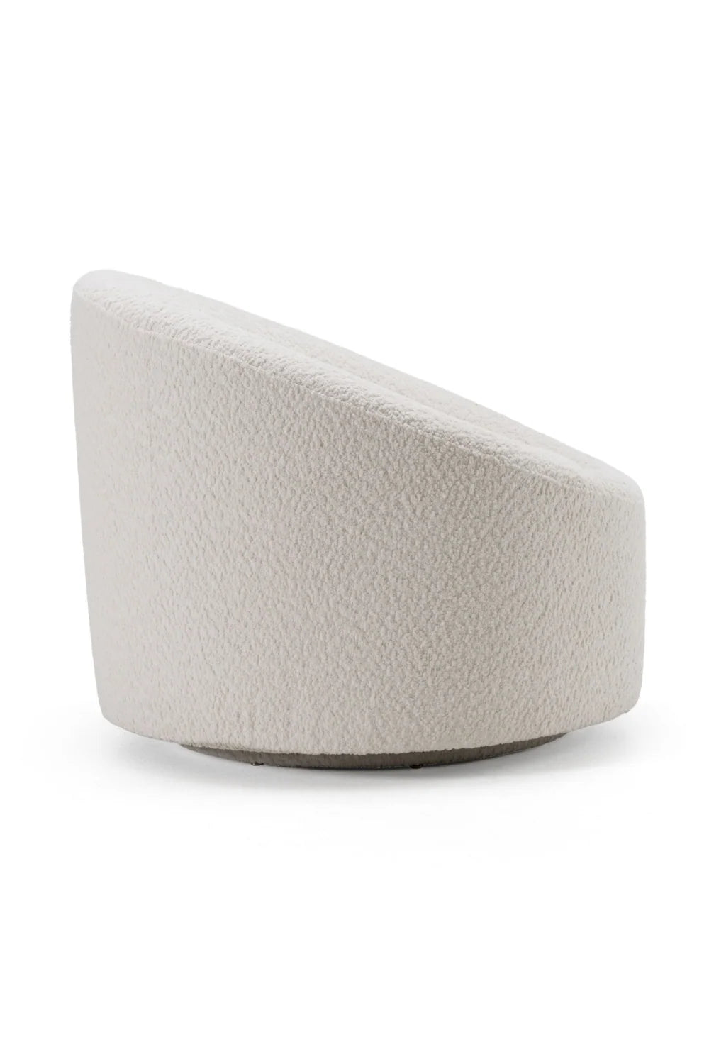 Luxury Round Upholstered Swivel Lounge Chair European Style for Villa