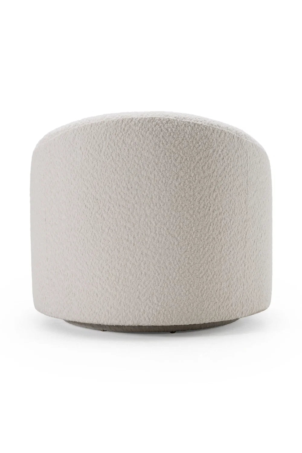 Luxury Round Upholstered Swivel Lounge Chair European Style for Villa