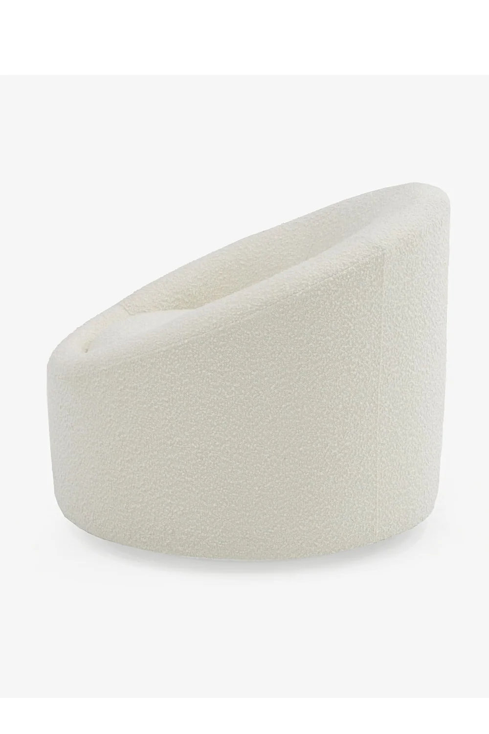 Luxury Round Upholstered Swivel Lounge Chair European Style for Villa