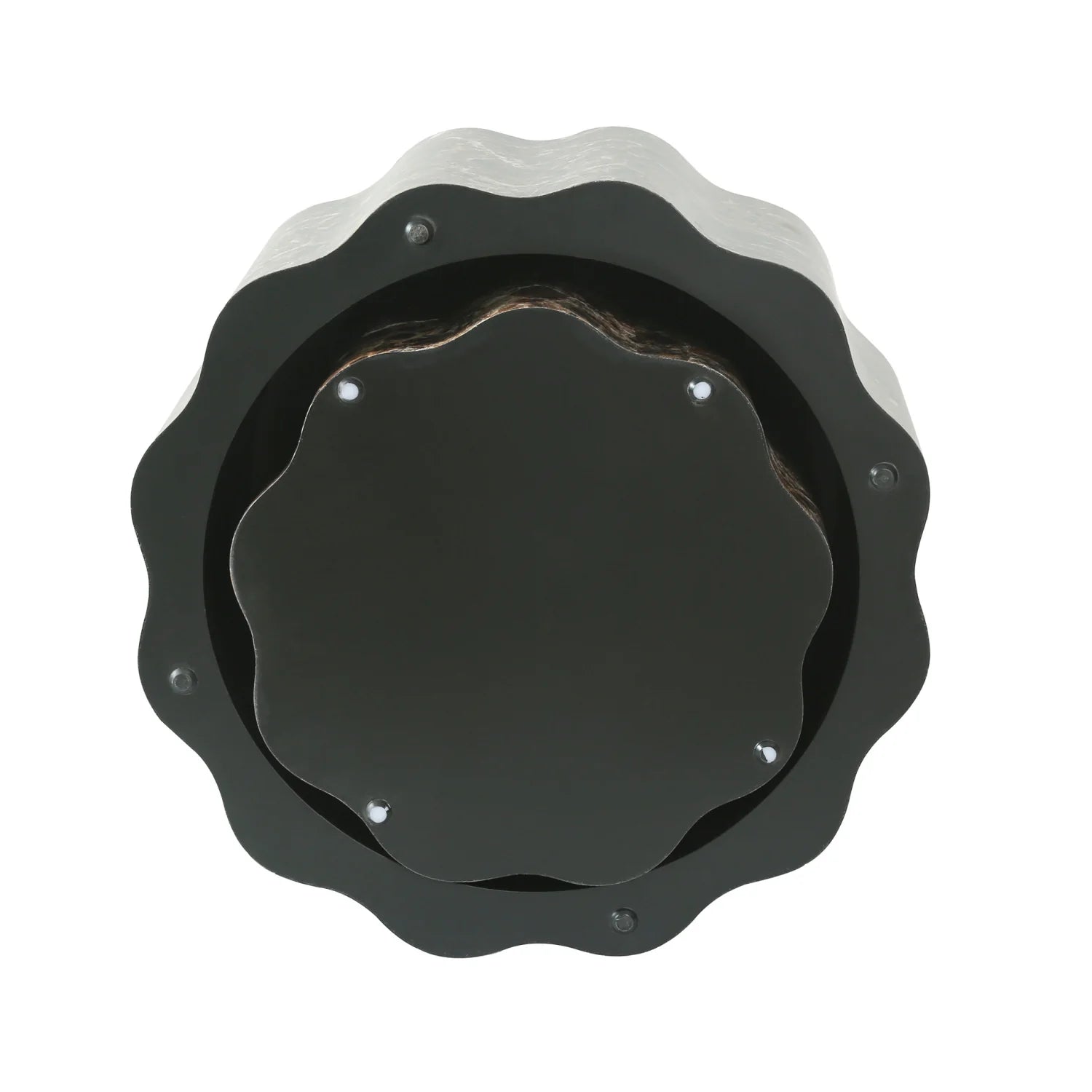 Luxury Round Walnut Coffee Tables Modern Italian Style for Villa