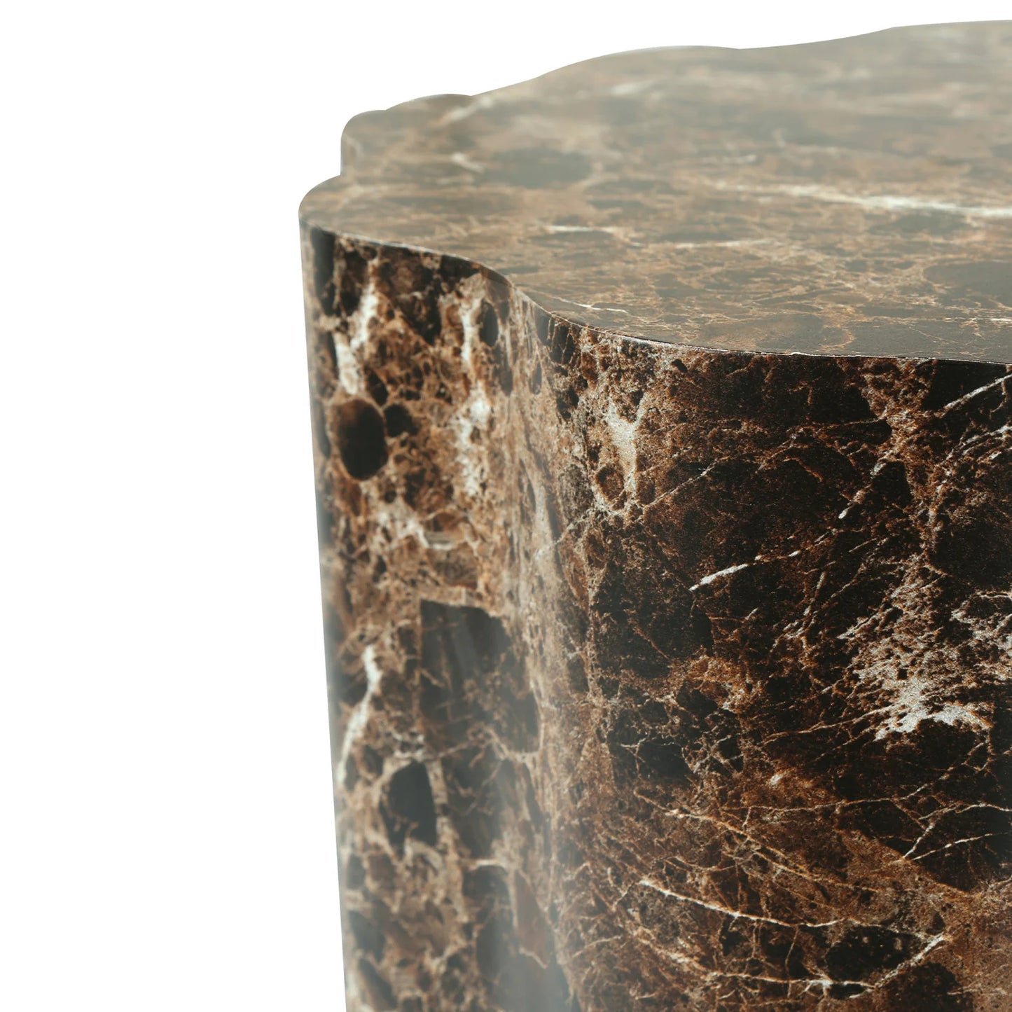 Luxury Round Walnut Coffee Tables Modern Italian Style for Villa