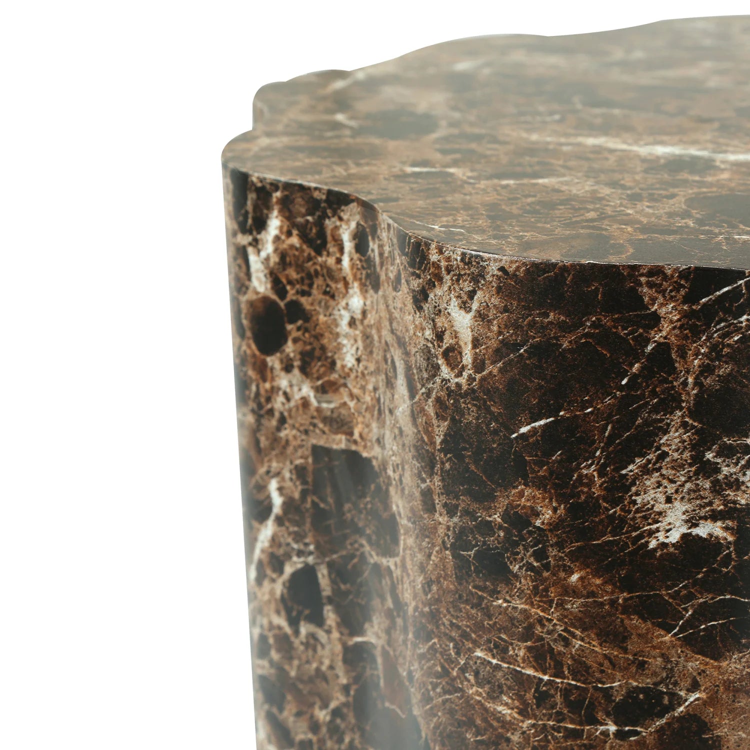 Luxury Round Walnut Coffee Tables Modern Italian Style for Villa