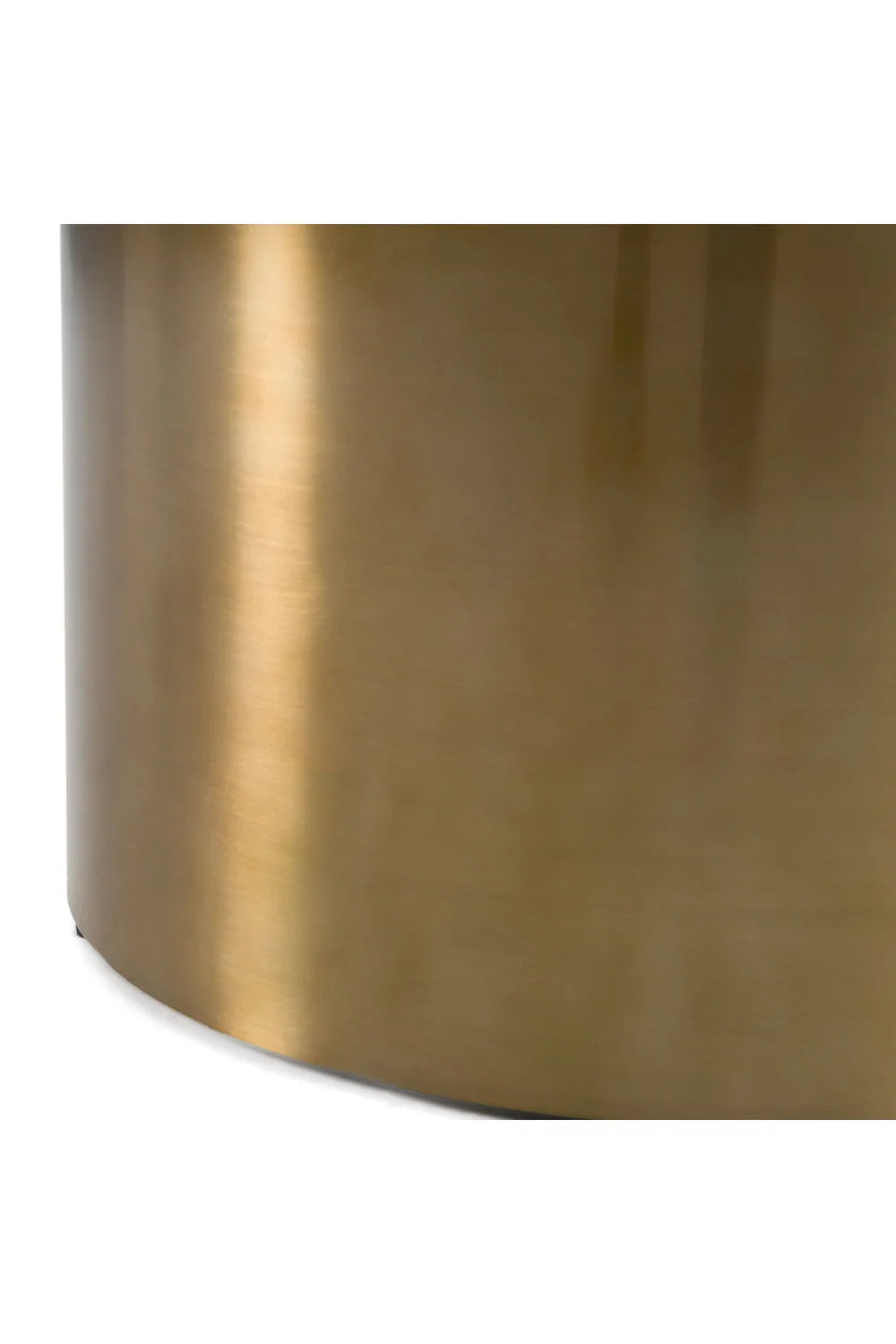 Luxury Round White and Gold Coffee Table Modern Italian Style for Villa