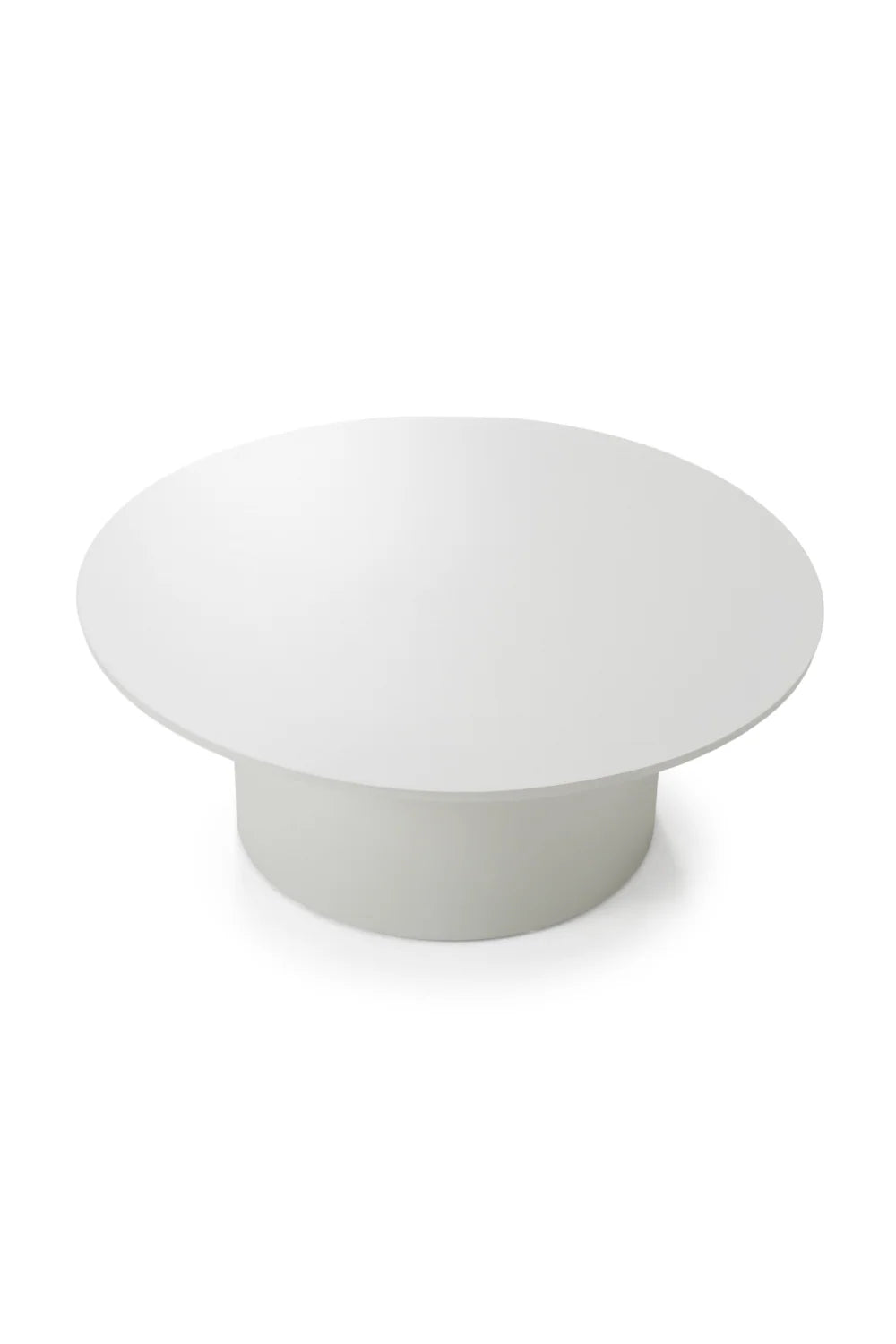 Luxury Round White Coffee Table Modern Italian Style for Villa