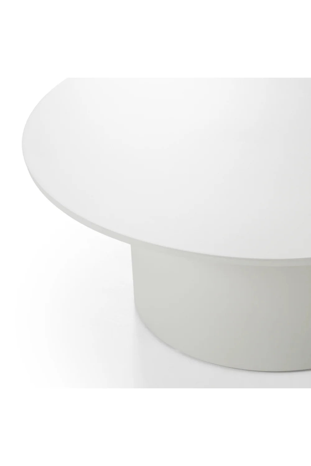Luxury Round White Coffee Table Modern Italian Style for Villa