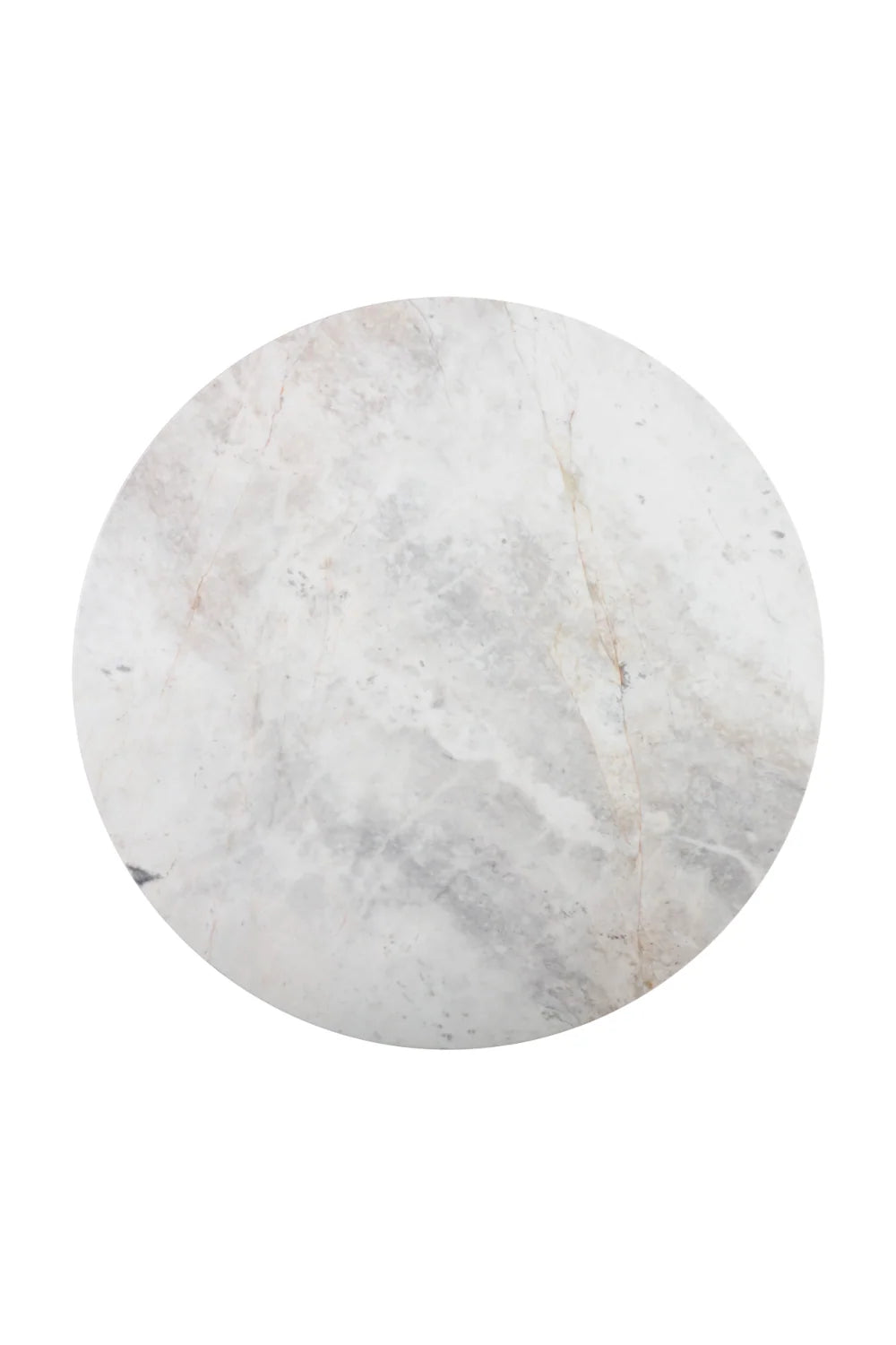 Luxury Round White Marble Bistro Table Modern Italian Style for Villa