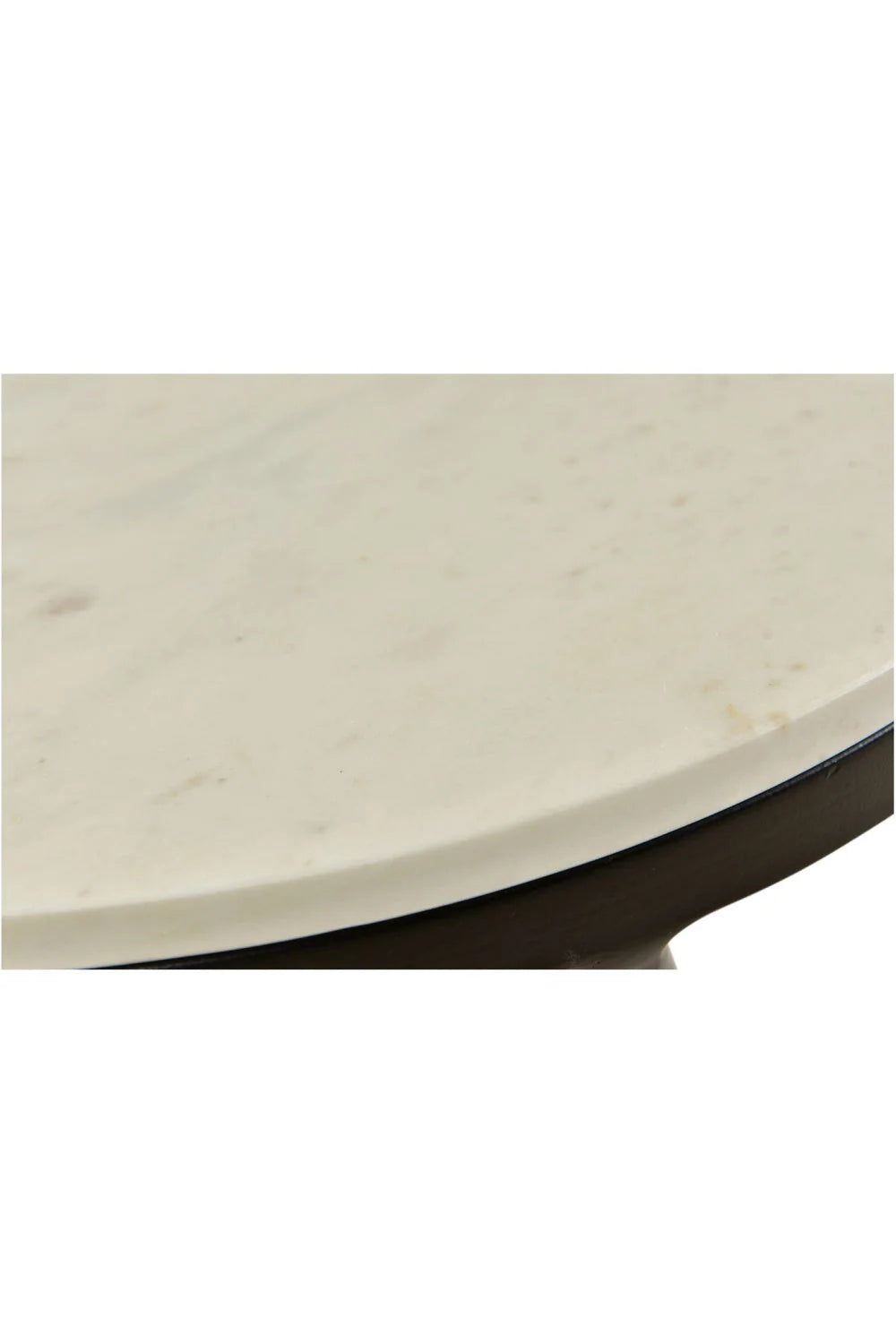 Luxury Round White Marble Coffee Table Modern Italian Style for Villa