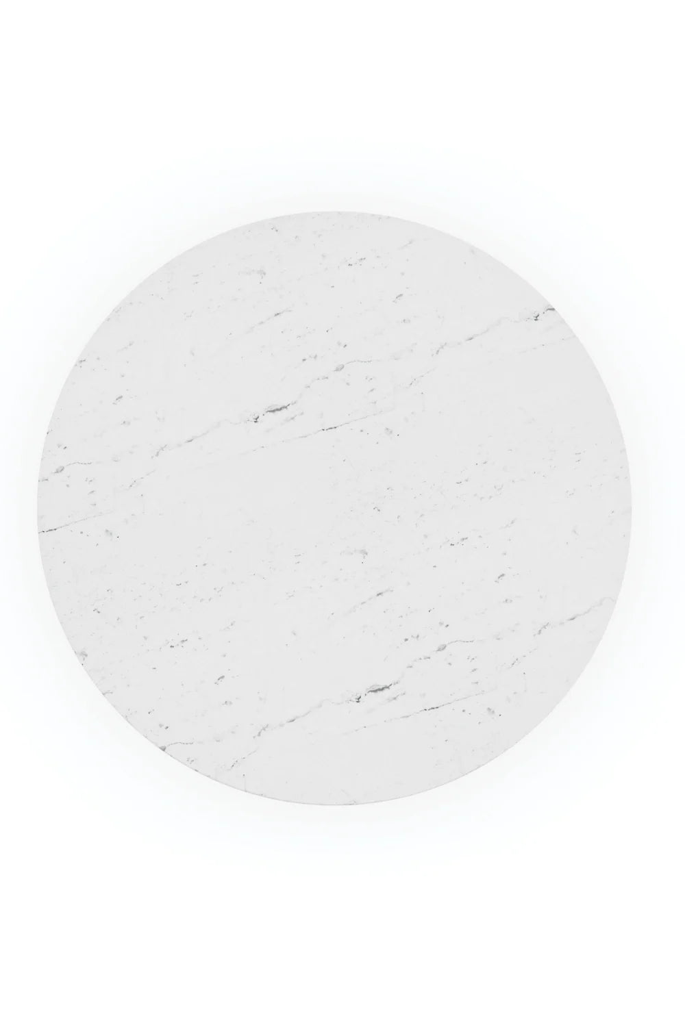 Luxury Round White Marble Dining Table Modern Italian Style for Villa