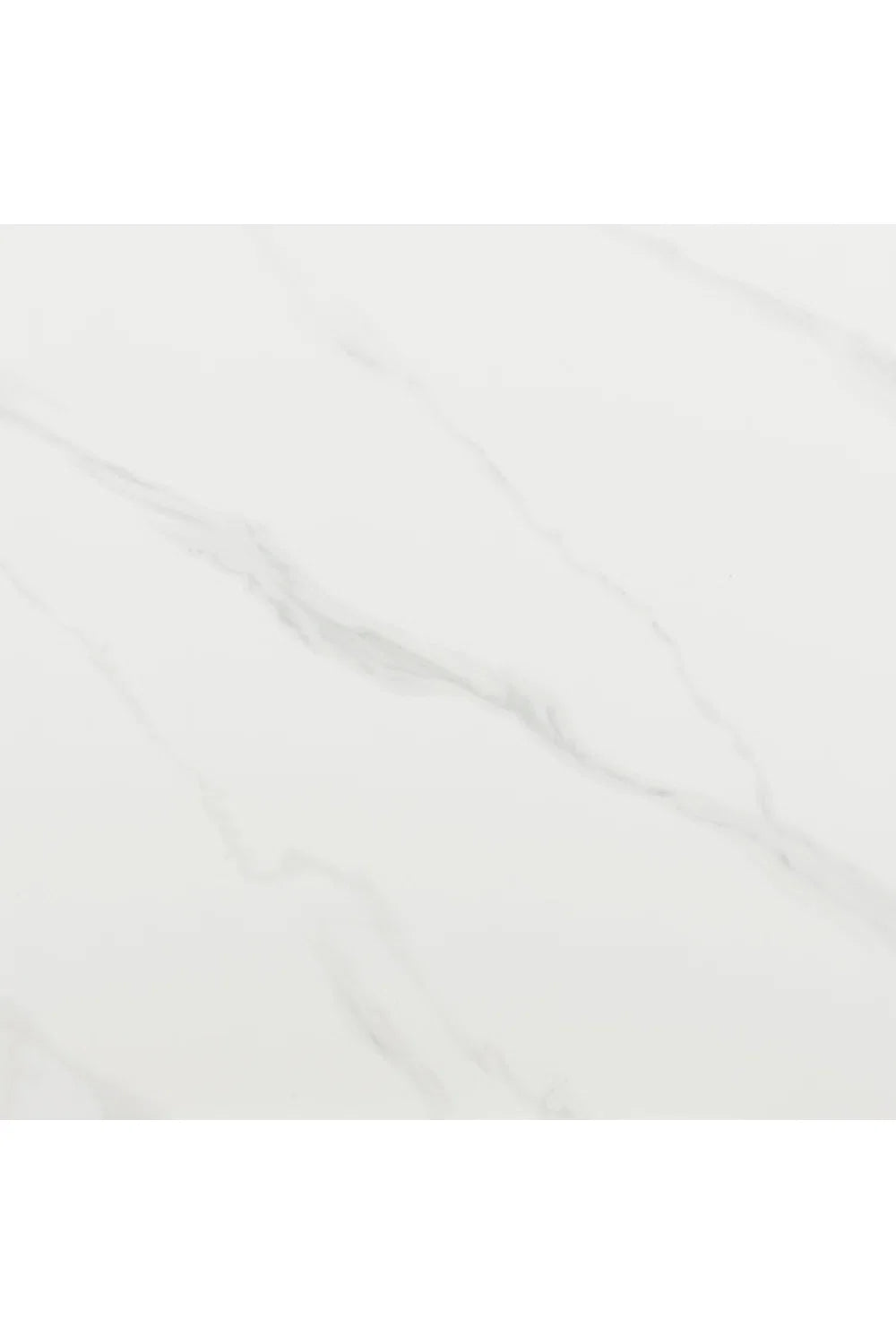 Luxury Round White Sintered Stone Dining Table Modern Italian Style for Villa