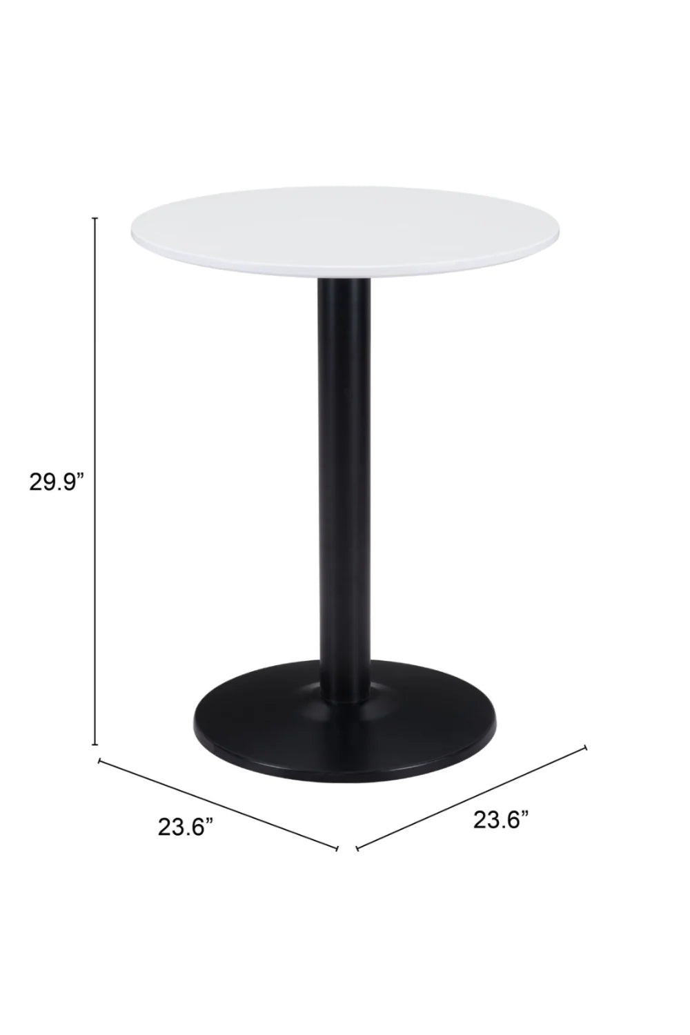 Luxury Round Wood Bistro Table Modern Italian Style for Villa