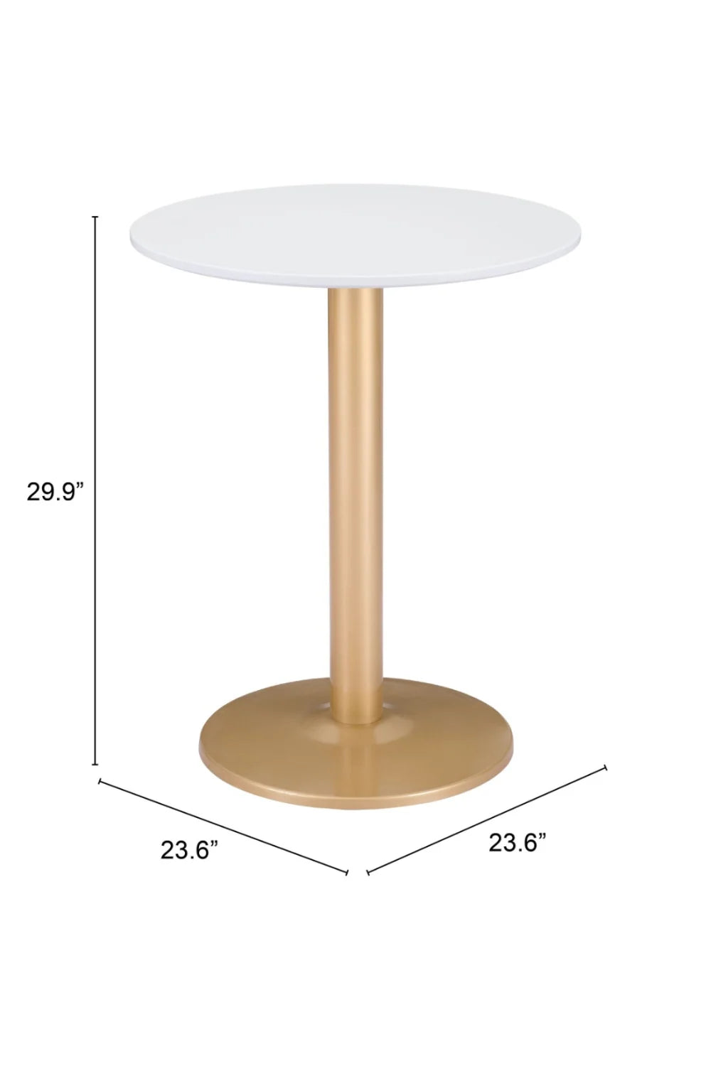 Luxury Round Wood Bistro Table Modern Italian Style for Villa