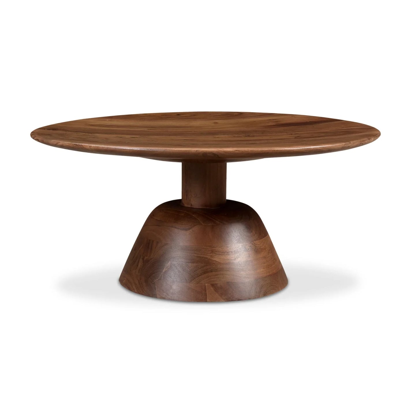Luxury Round Wood Coffee Table Modern Italian Style for Villa