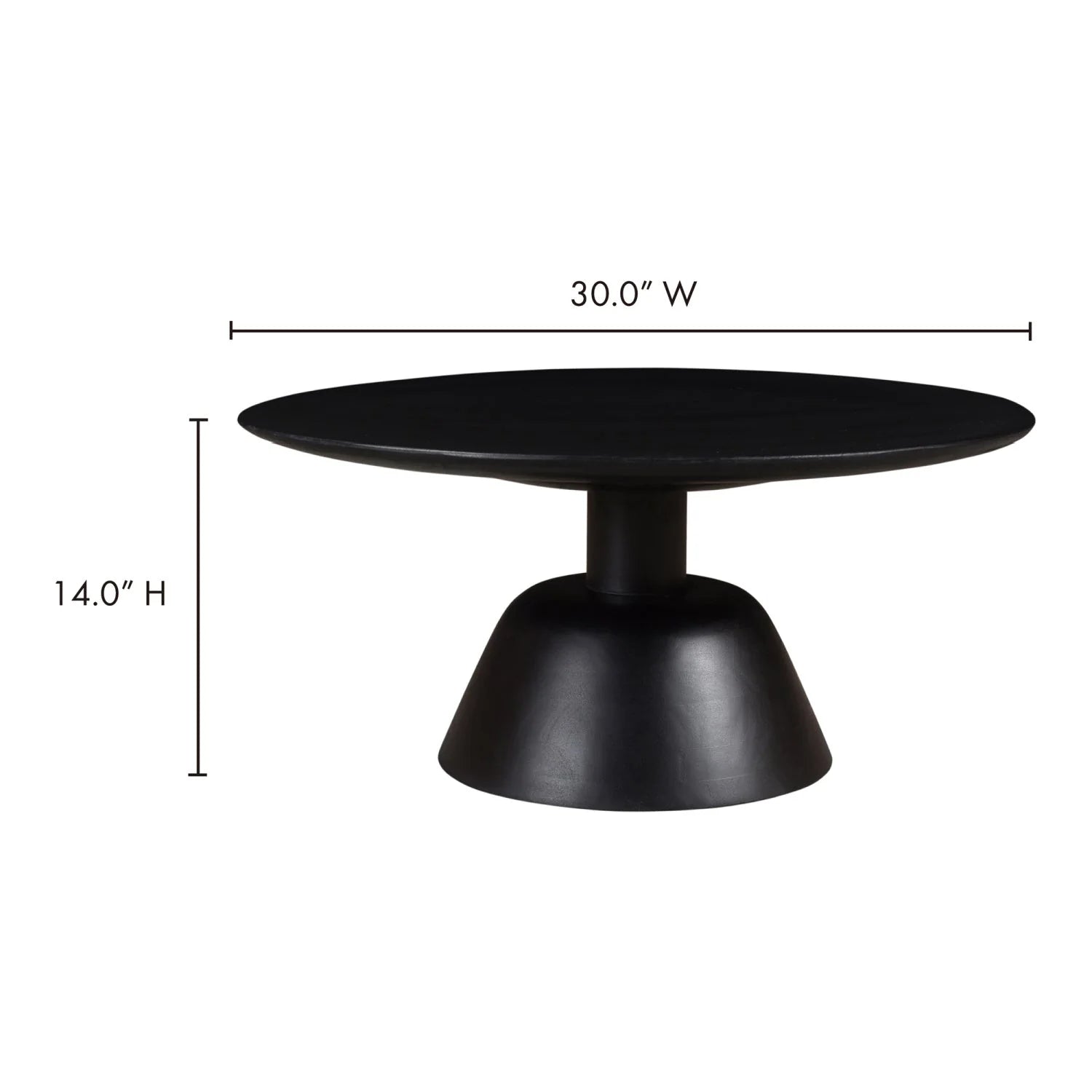 Luxury Round Wood Coffee Table Modern Italian Style for Villa